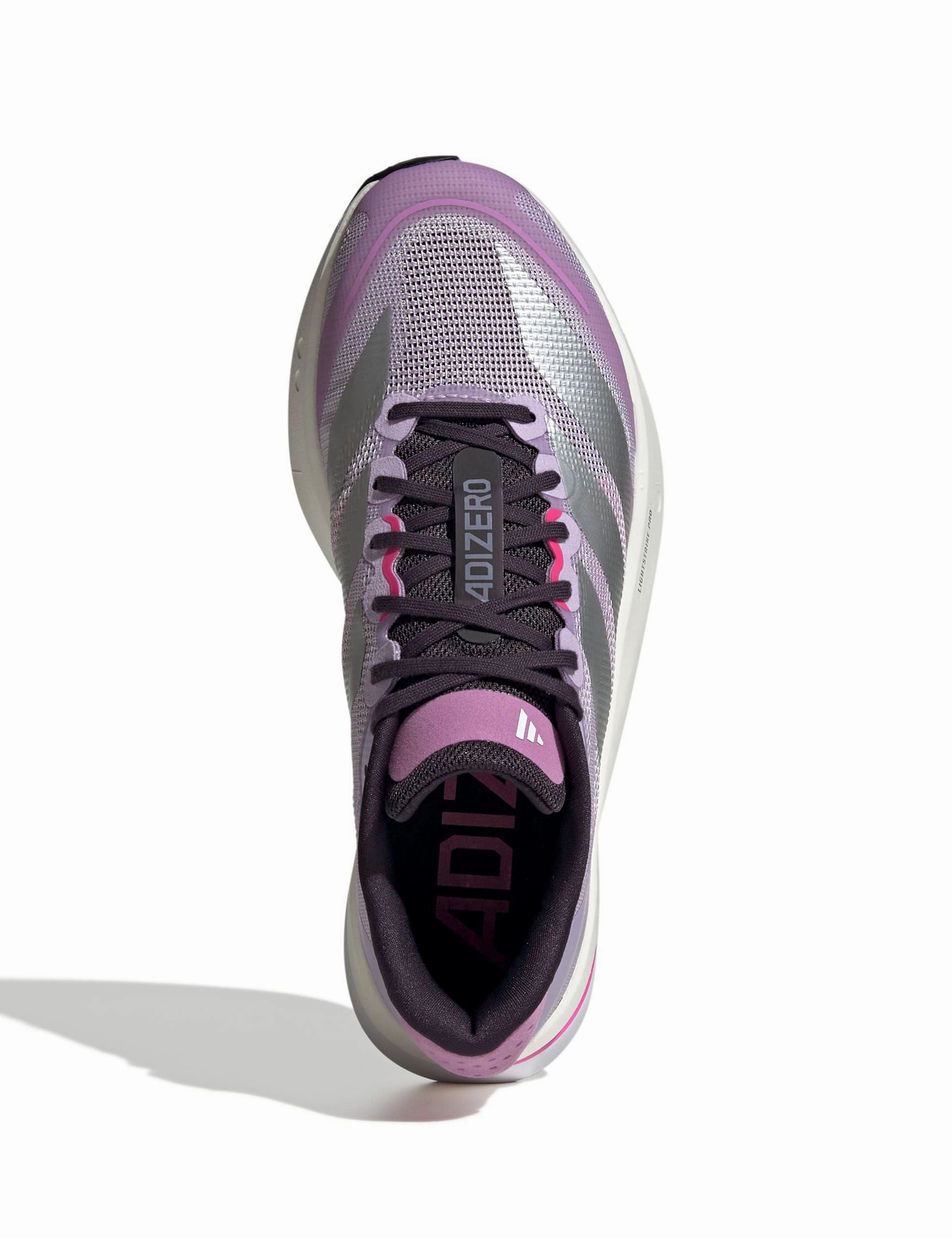 Adidas Jessie Shoes Adizero Boston 13 Shoes - Powder Plum/Silver Metallic/Shock Pink