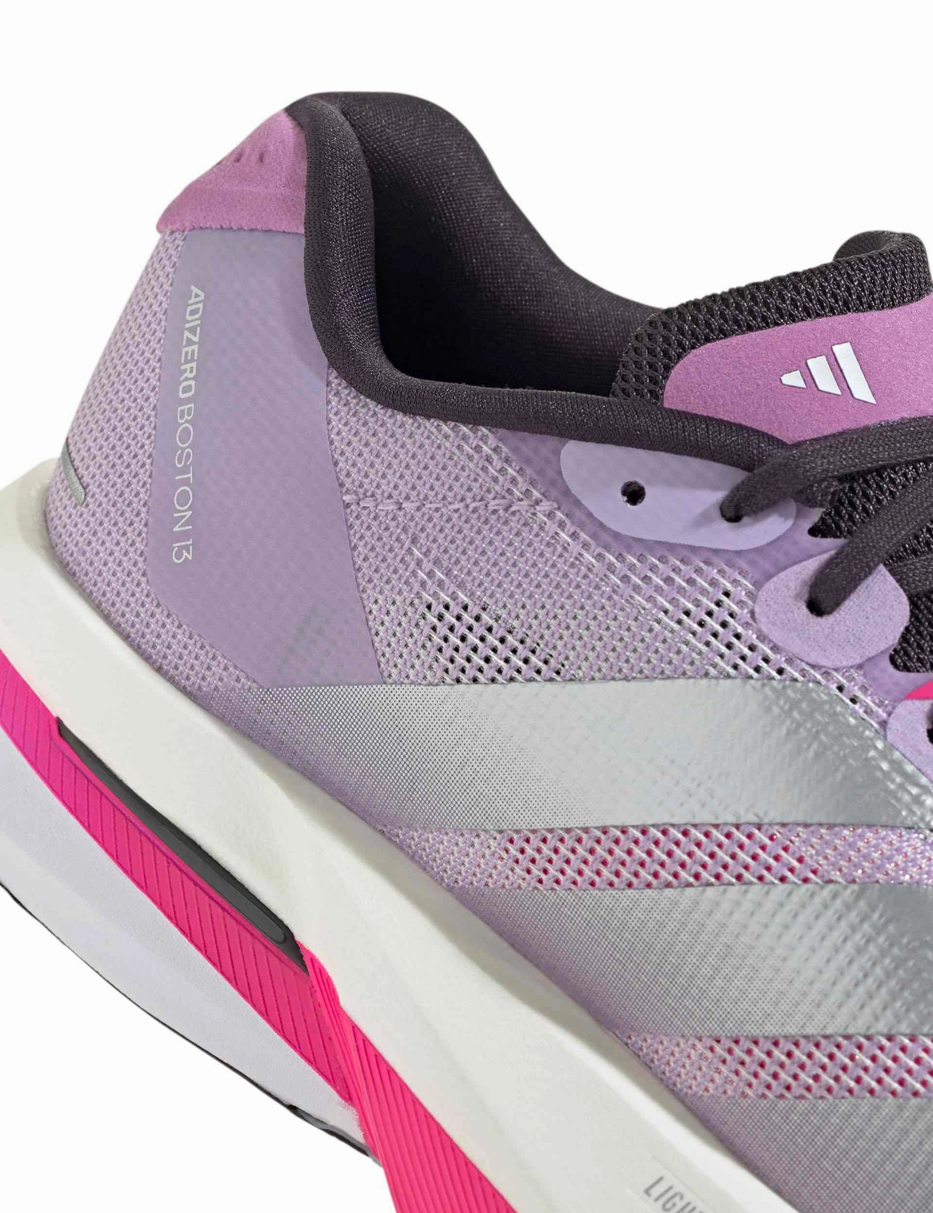 Adidas Nmd Sock Shoe Adizero Boston 13 Shoes - Powder Plum/Silver Metallic/Shock Pink