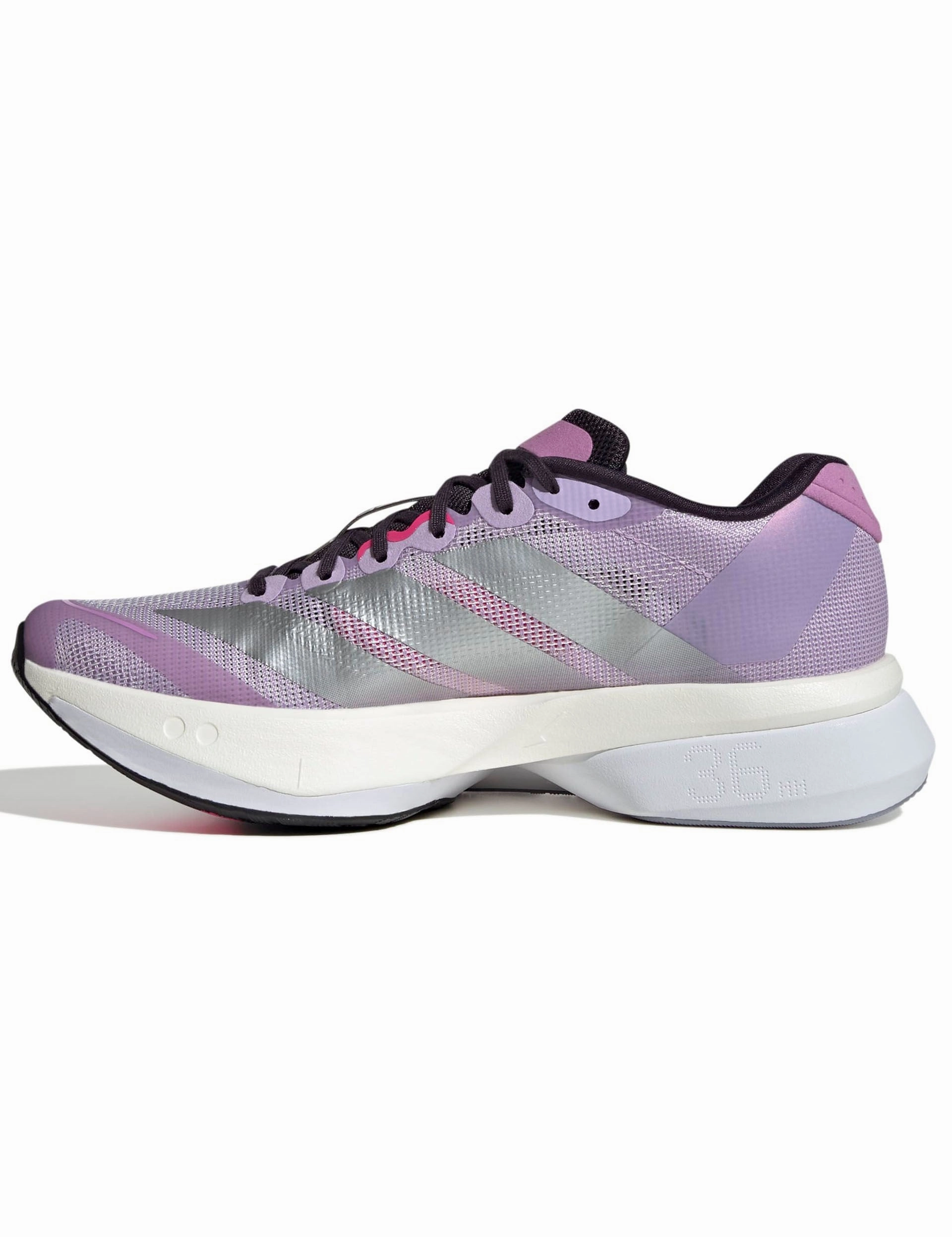 Adizero Boston 13 Shoes - Powder Plum/Silver Metallic/Shock Pink Adidas Running Shoes Under 100 Euros