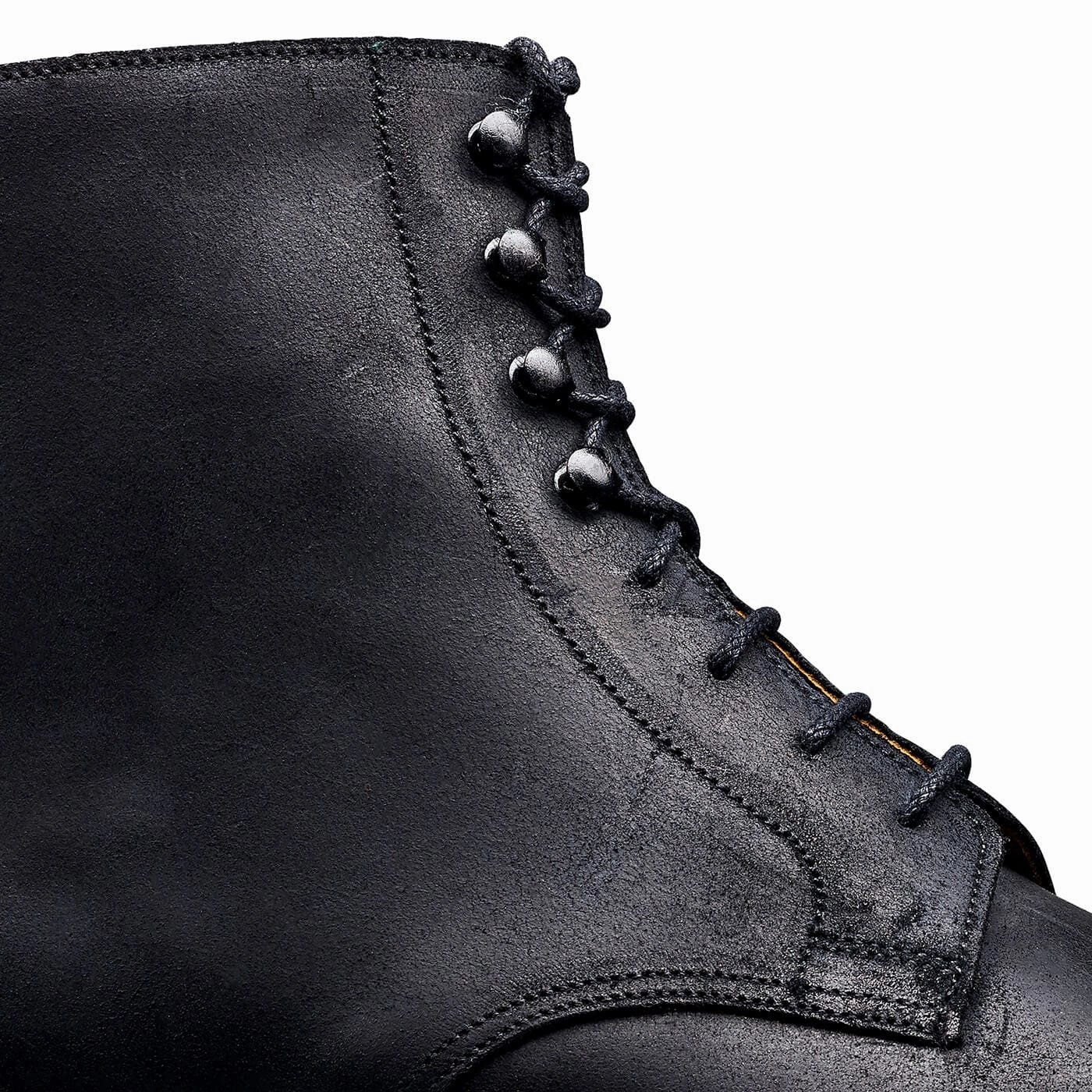 Custom Derby Shoes Coniston Black Rough-Out Suede