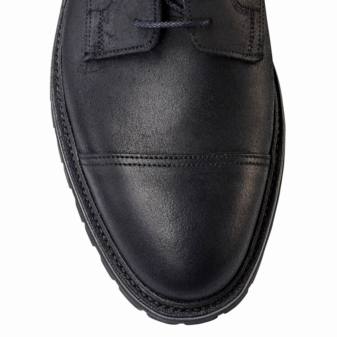 Coniston Black Rough-Out Suede Derby Shoes Without Socks