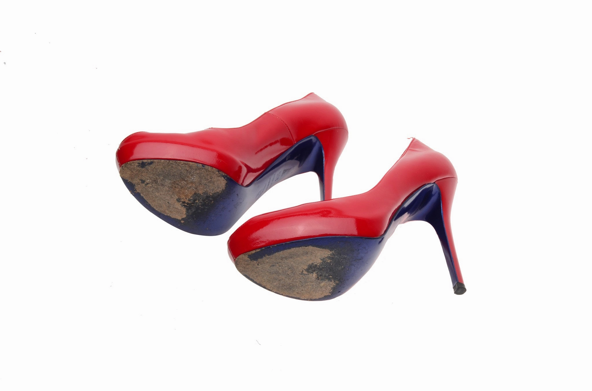 Original Alexander McQueen - Red Peep Toe Heels - IT 38 1/2 Decorated High Heels