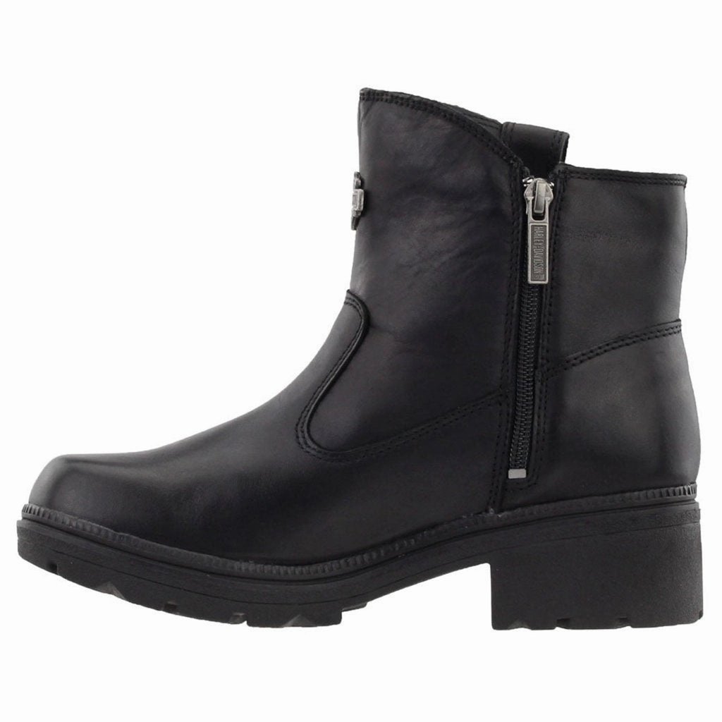 Office Wear With Ankle Boots Harley Davidson Madera Full Grain Leather Women's Riding Boots