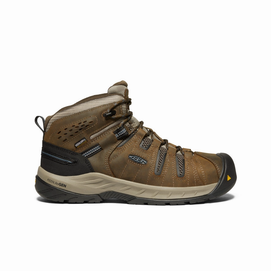 Men's Flint II Waterproof Boot (Steel Toe)  |  Cascade Brown/Orion Blue Vasque Breeze Gore Tex Hiking Boot
