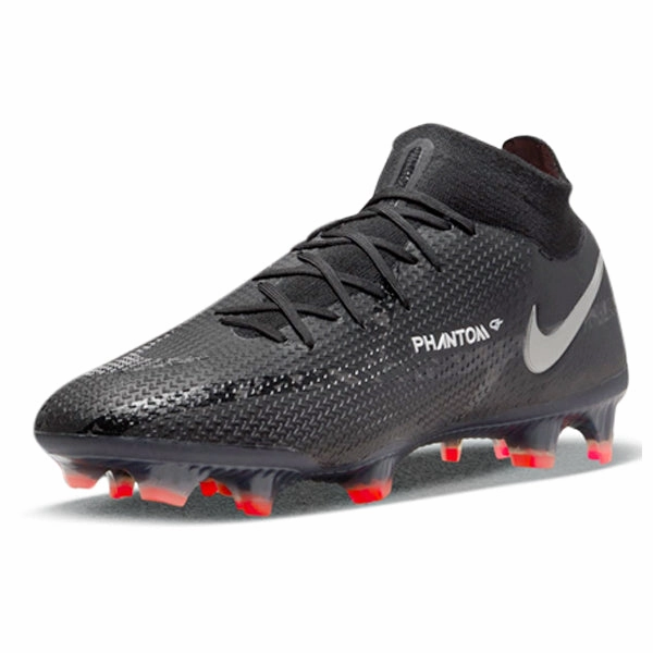 Lunas Soccer Cleats Nike Phantom GT2 Elite DF FG (Black/Dark Smoke Grey)