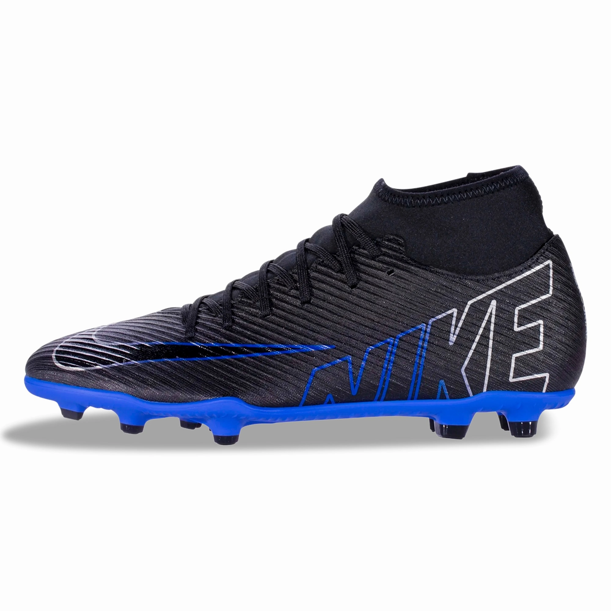 Make Your Own Soccer Cleats Online Nike Superfly 9 Club FG/MG Soccer Cleats (Black/Chrome-Hyper Royal)