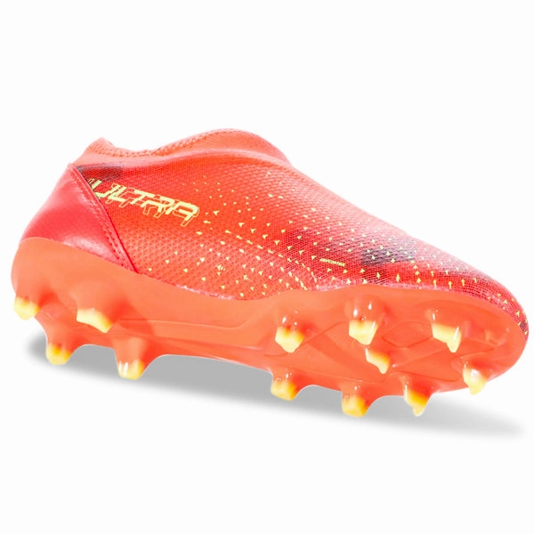 Puma Jr. Ultra Match Laceless FG/AG (Coral/Fizzy Light/Black) 2018 World Cup Soccer Cleats