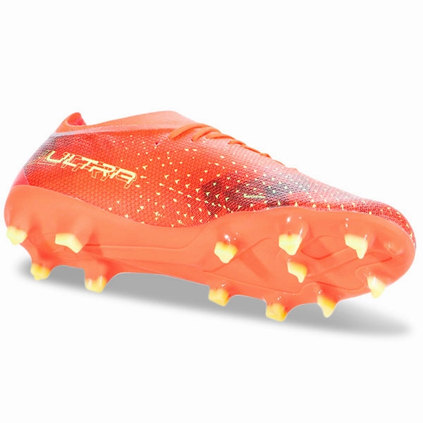 Soccer Cleats Air Puma Ultra Match FG/AG Soccer Cleats (Coral/Fizzy Light/Black)