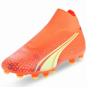 Charly Soccer Cleats Review Puma Ultra Match  Laceless FG/AG Soccer Cleats (Coral/Fizzy Light/Black)
