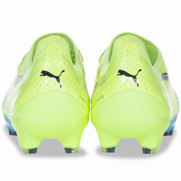Speedflow Soccer Cleats Puma Ultra Ultimate FG/AG Soccer Cleats (Fizzy Light/Parisian Blue)