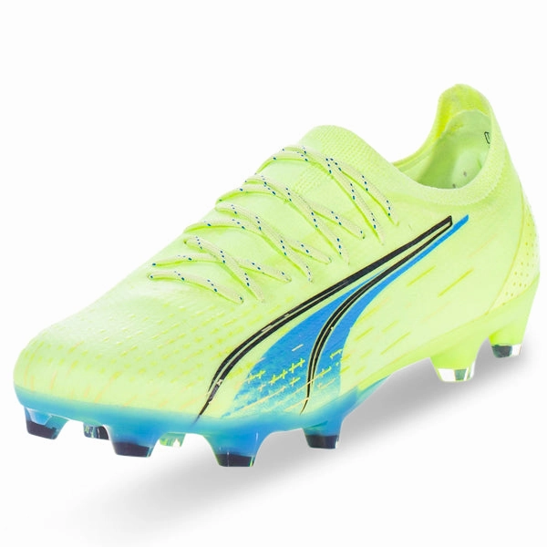 Soccer Cleats Ace 15.1 Puma Ultra Ultimate FG/AG Soccer Cleats (Fizzy Light/Parisian Blue)