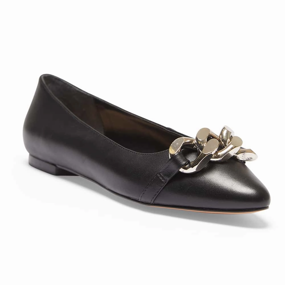 Best Flat Shoes For Travel Lacey Flat in Black Leather