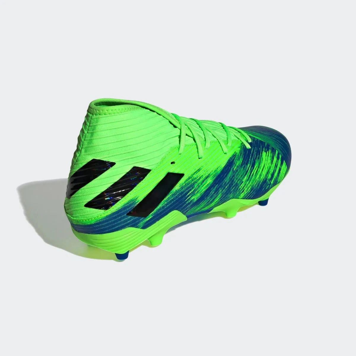 Graffiti Soccer Cleats adidas Nemeziz 19.3 FG - Green-Blue