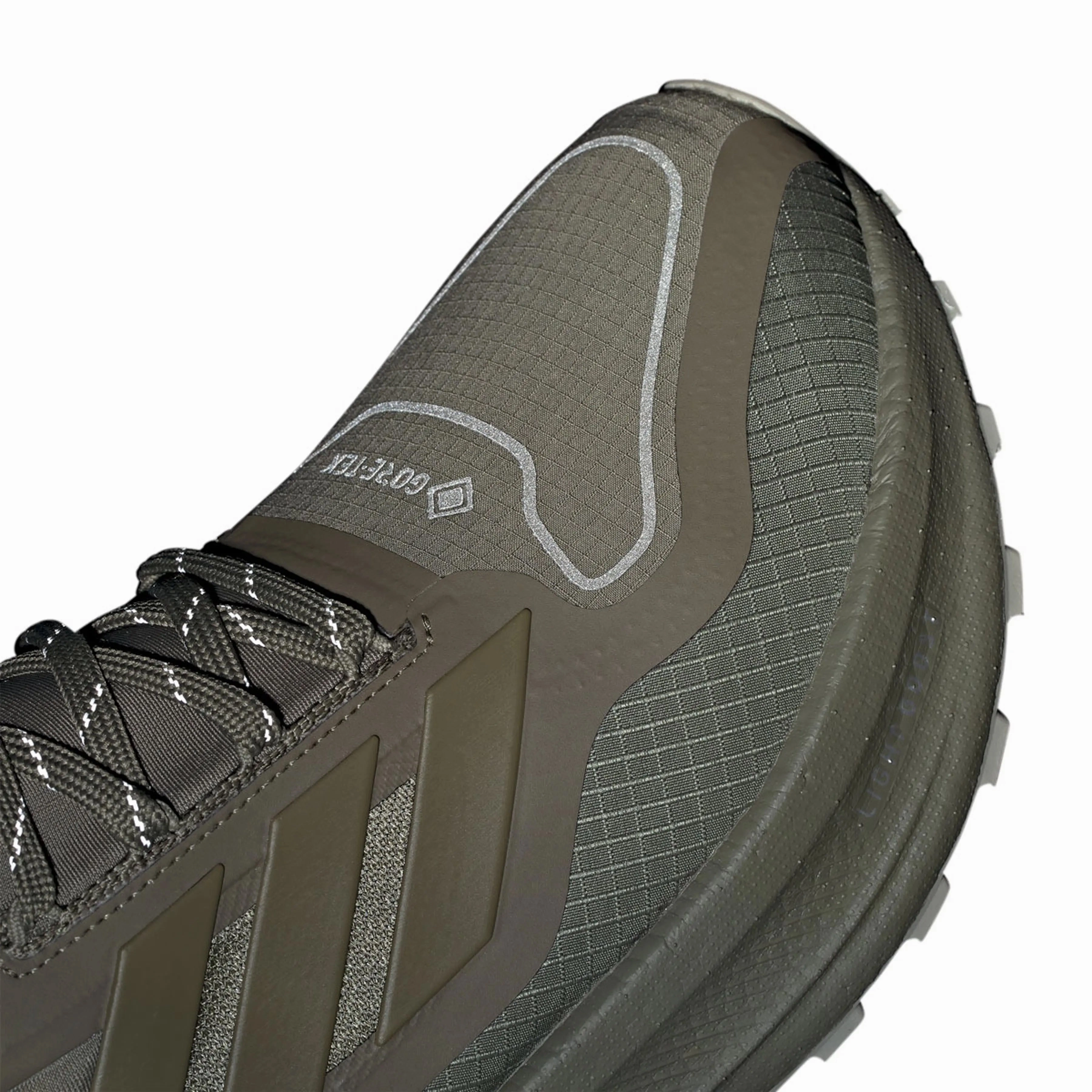 Nursing Shoes Non Slip Men's Ultraboost 5 GORE-TEX Running Shoes Olive Strata / Silver Pebble