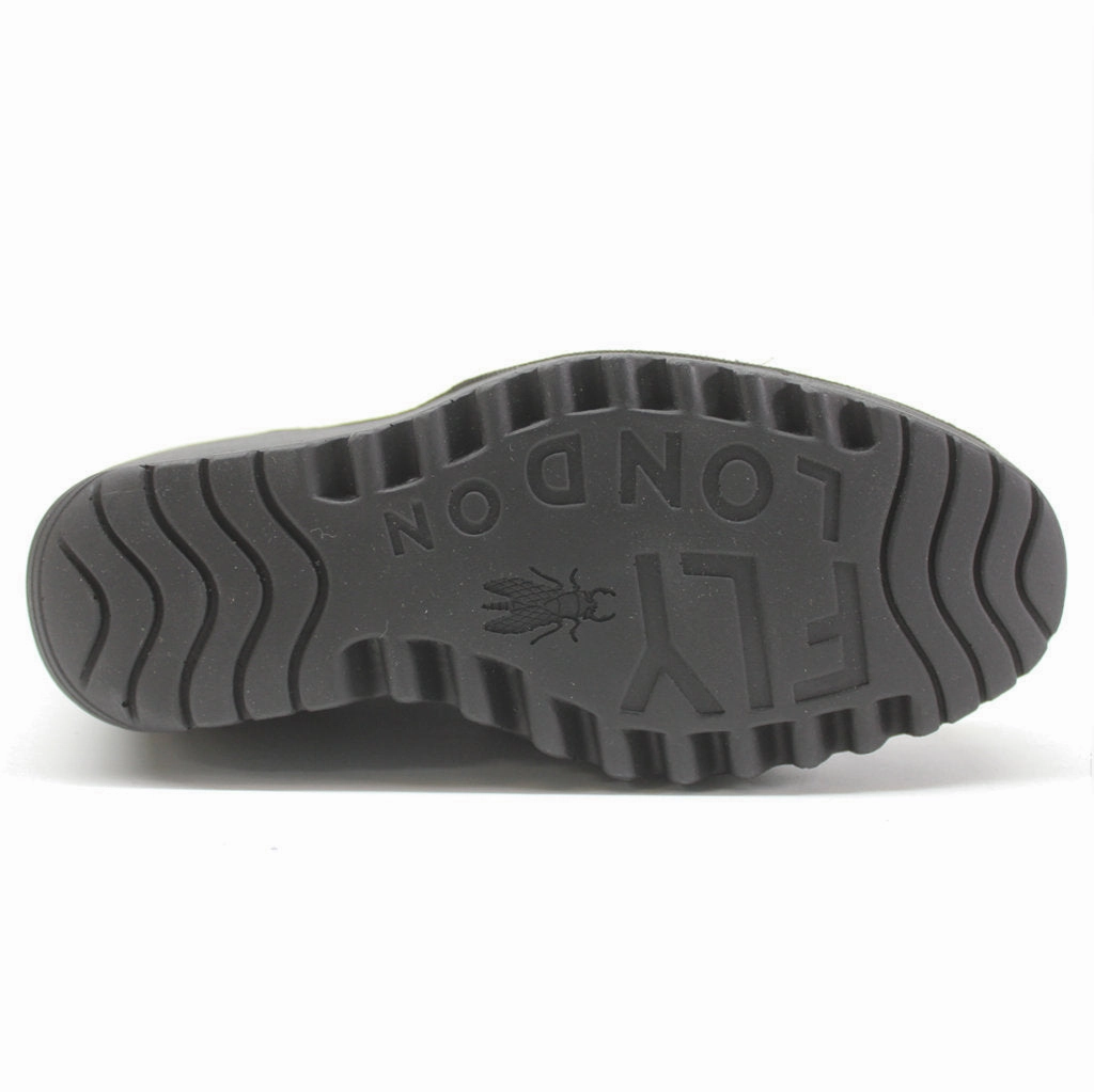 Fly London DALLY463FLY Leather Women's Mid Calf Wedge Boots Square Toe Ankle Low Heel