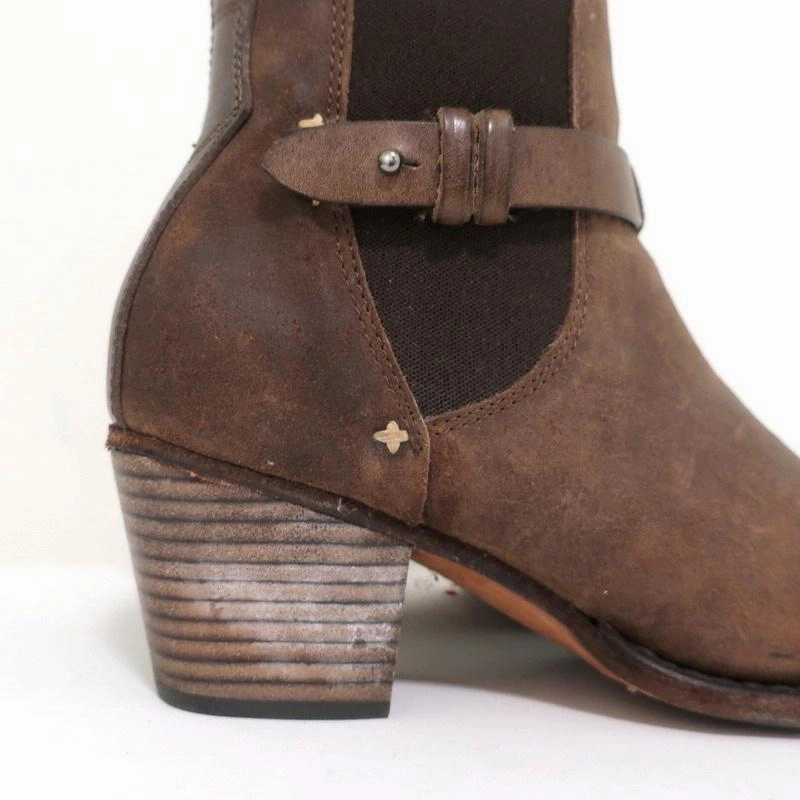 Rag & Bone Durham Chelsea Boots Brown Suede Size 38 Mid-Heel Ankle Boots Modest High Heels