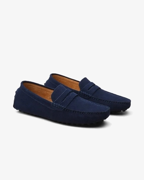 Intentionally Blank Marblehead Loafers Suede Driver Loafers