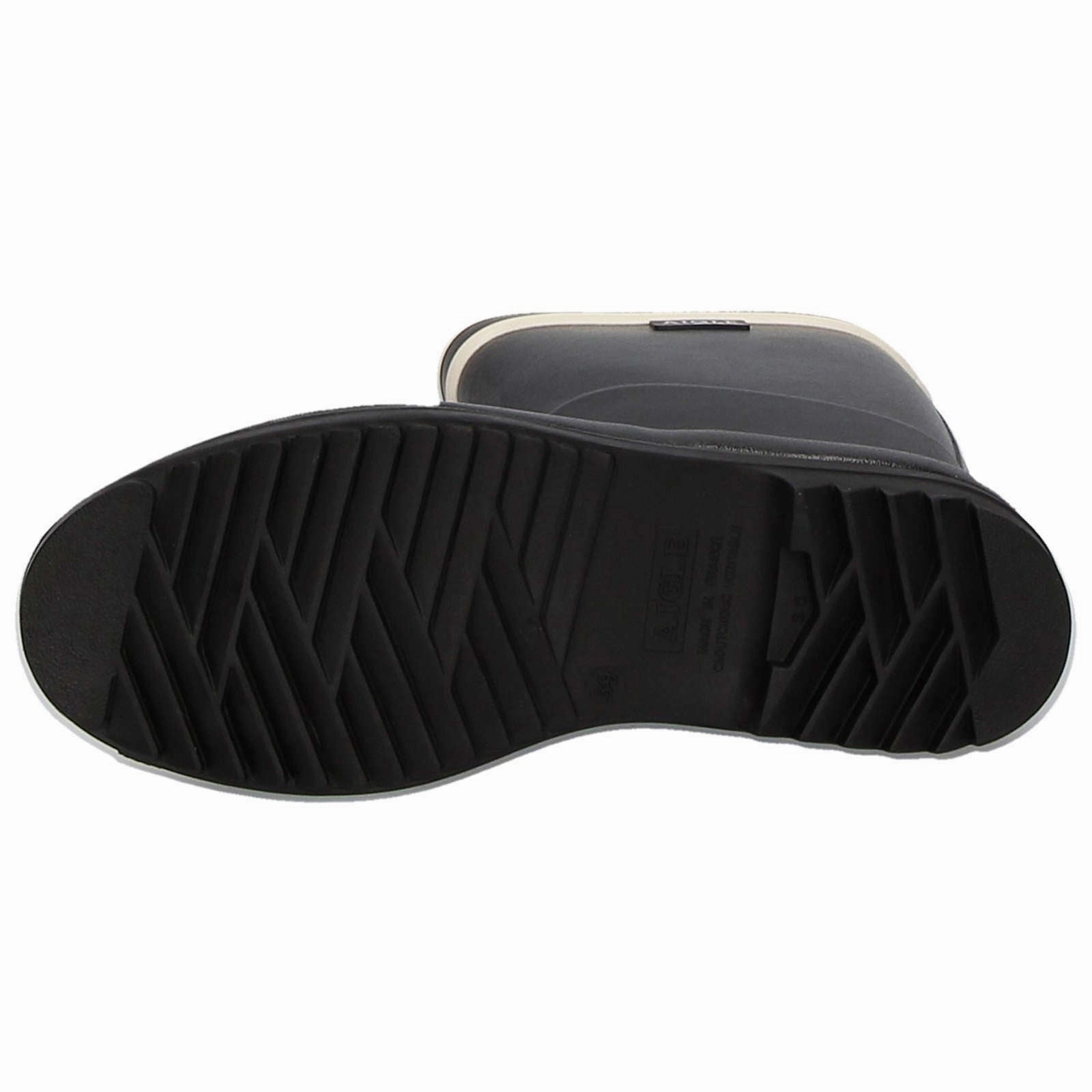 Aigle Chanteboot Stripes Rubber Women's Mid-High Wellington Boots Essex Lane Ankle Boots