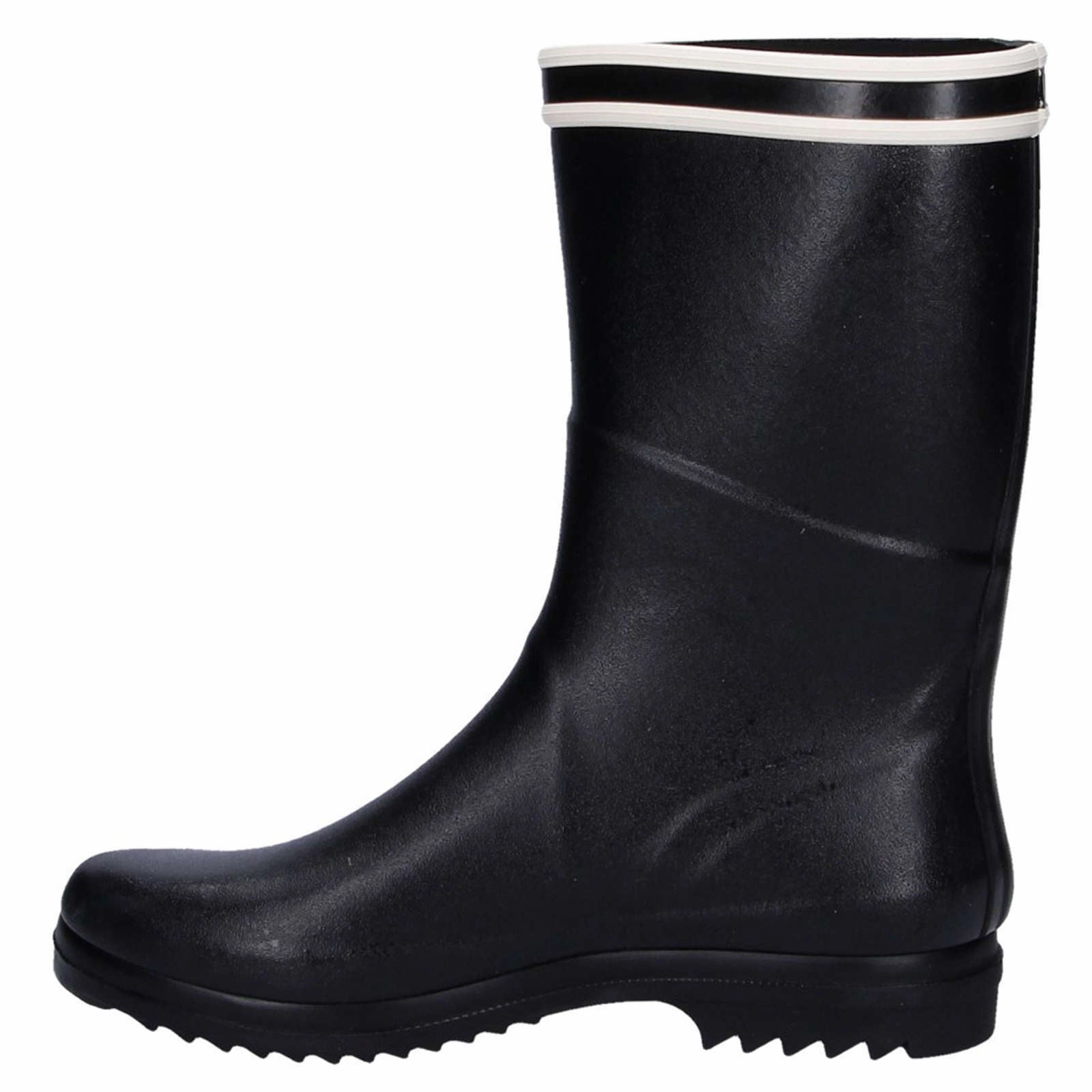Lightweight Waterproof Ankle Boots Aigle Chanteboot Stripes Rubber Women's Mid-High Wellington Boots