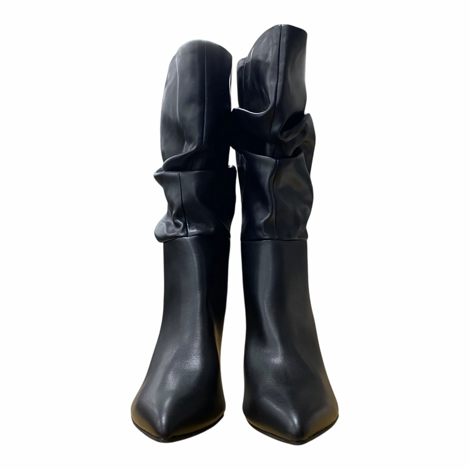 BOOTS MID-CALF HEELS by NINE WEST In BLACK, Size: 9 High Heels Por