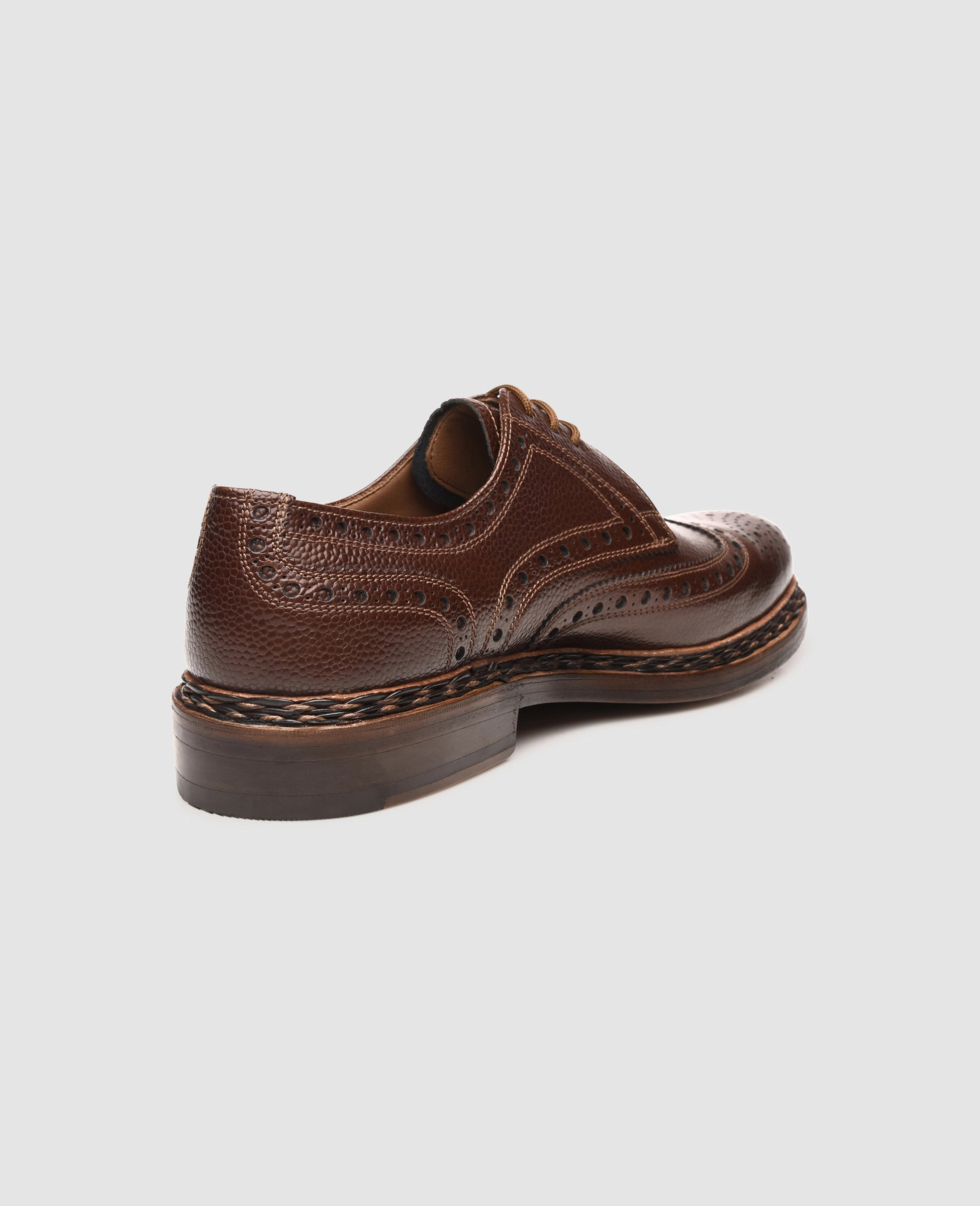 Buda Full-Brogue AG - Cognac Office Derby Shoes