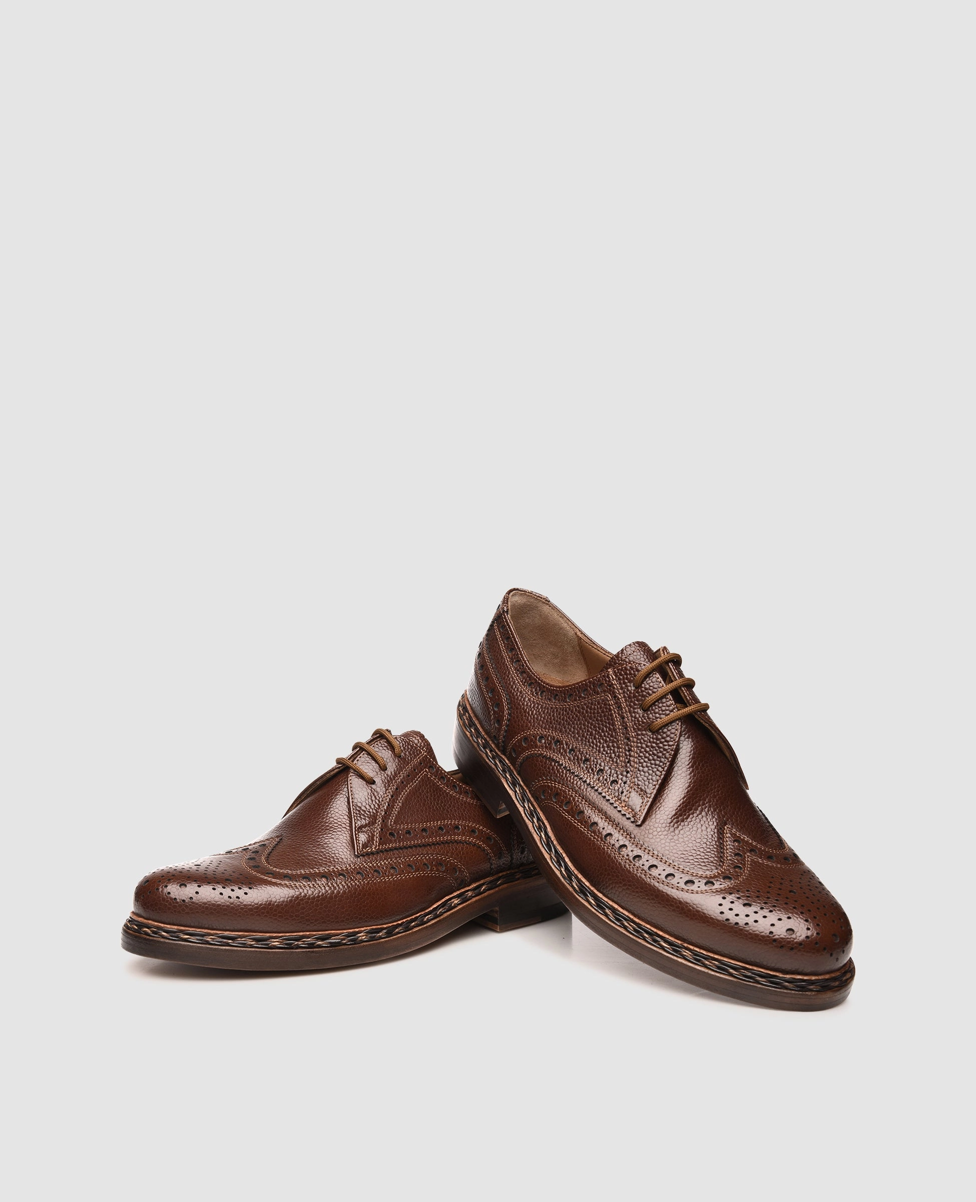 Buda Full-Brogue AG - Cognac Lace Up Shoes Wide Fit