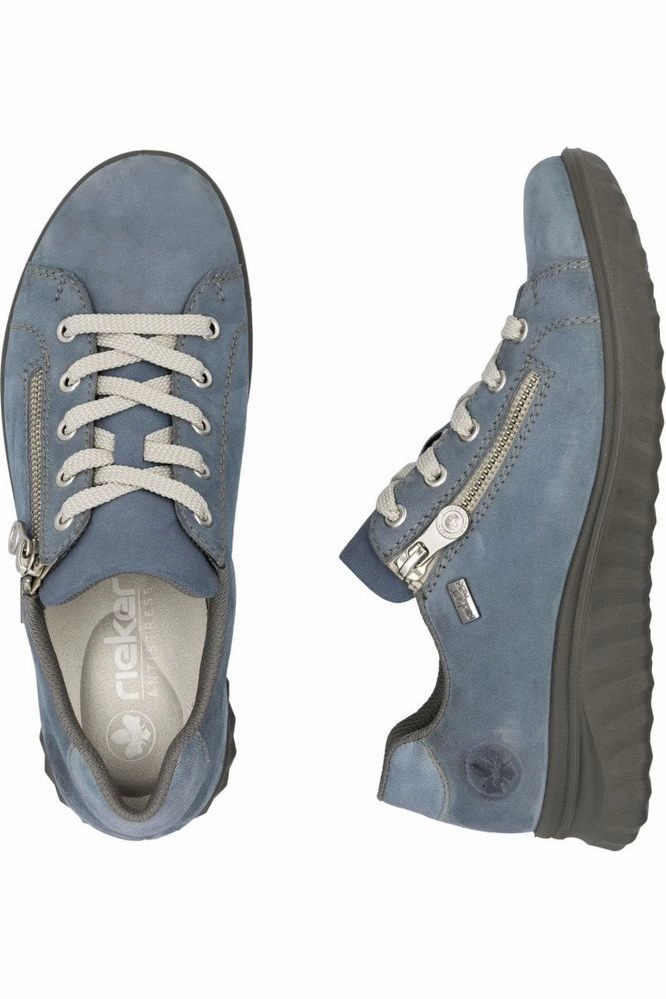 Rieker ladies Shoes 59000-10 Jeans Insulated Waterproof Hiking Shoes