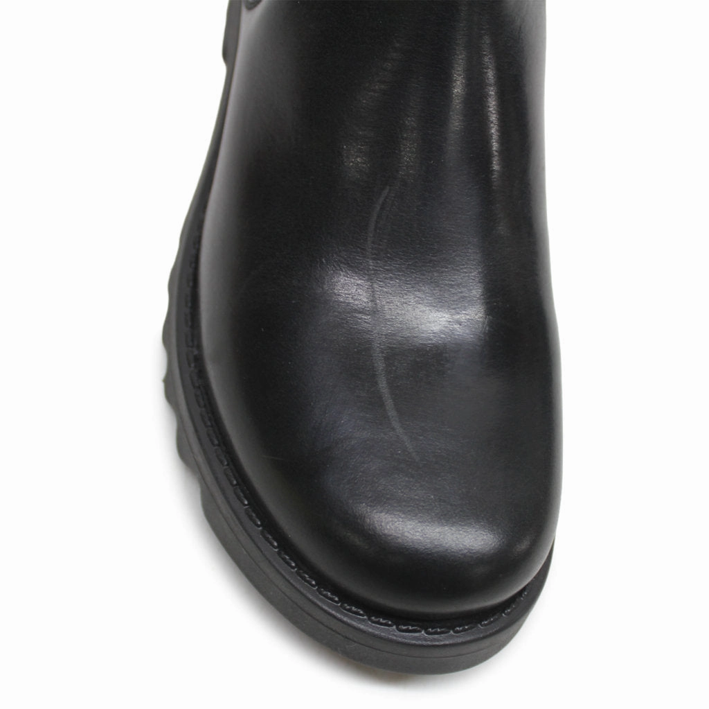 Cowboy Boots For Summer Fly London Womens Boots RIKA894FLY Mid-Calf Buckle Strap Suede Leather - UK 4