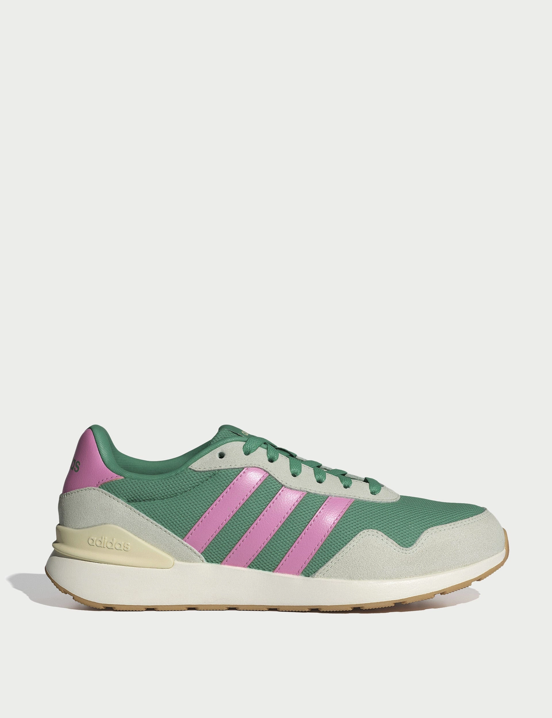 Adidas Recycled Shoes Run 60S 4.0 Shoes - Semi Court Green/Bliss Pink/Warm Vanilla