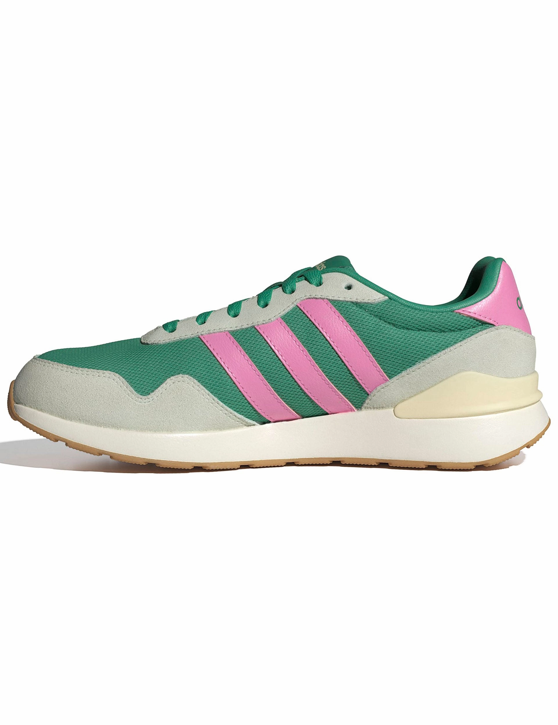 Adidas Shoes That Looks Like Samba Run 60S 4.0 Shoes - Semi Court Green/Bliss Pink/Warm Vanilla