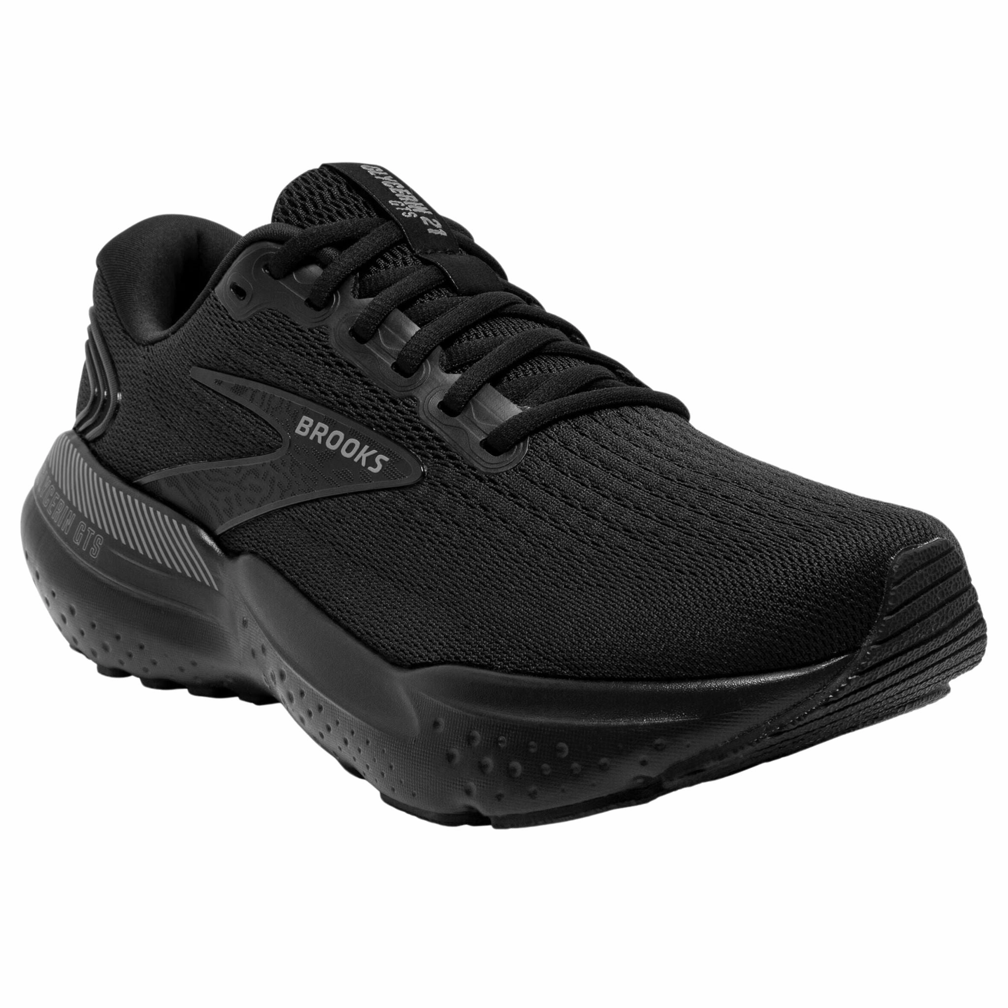 Best 5 Km Running Shoes Brooks Men's 110420 020 Glycerin GTS 21 Black Black Ebony Cushion Support Running Shoes (WIDE)