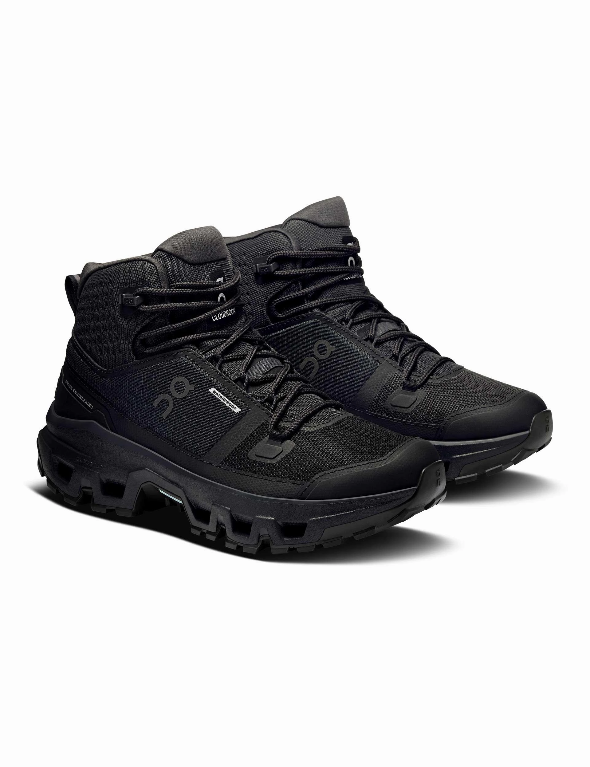 Best Support Running Shoes Cloudrock Mid Waterproof - Black