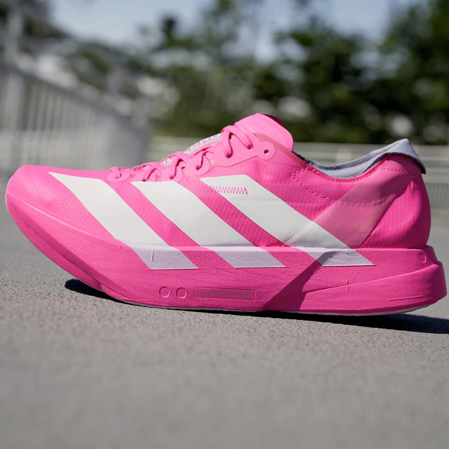 Adidas Soccer Shoes Customize Women's Adizero Adios Pro 4 Running Shoes Shock Pink / Zero Metalic / Aurora Plum