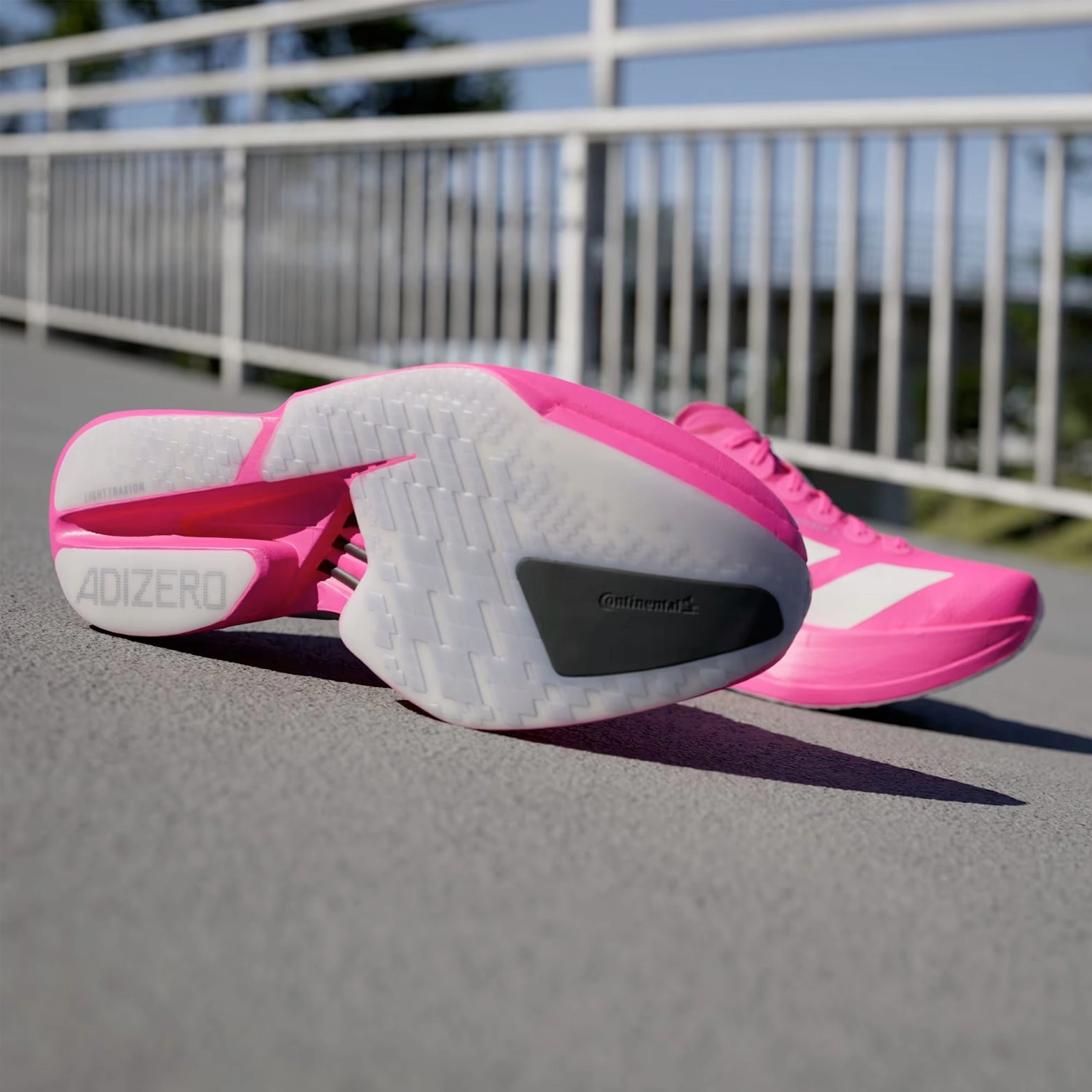 Women's Adizero Adios Pro 4 Running Shoes Shock Pink / Zero Metalic / Aurora Plum Adidas Originals Top Ten Hi Shoes