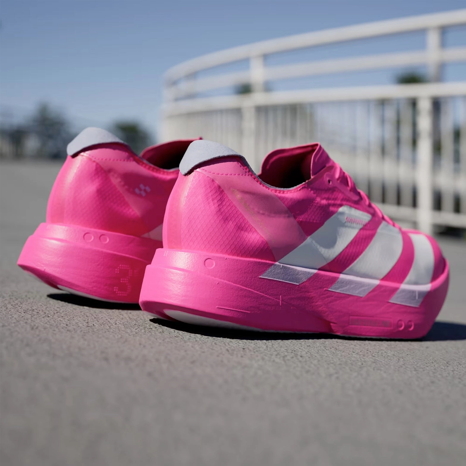 Women's Adizero Adios Pro 4 Running Shoes Shock Pink / Zero Metalic / Aurora Plum Adidas Shoes Nizza