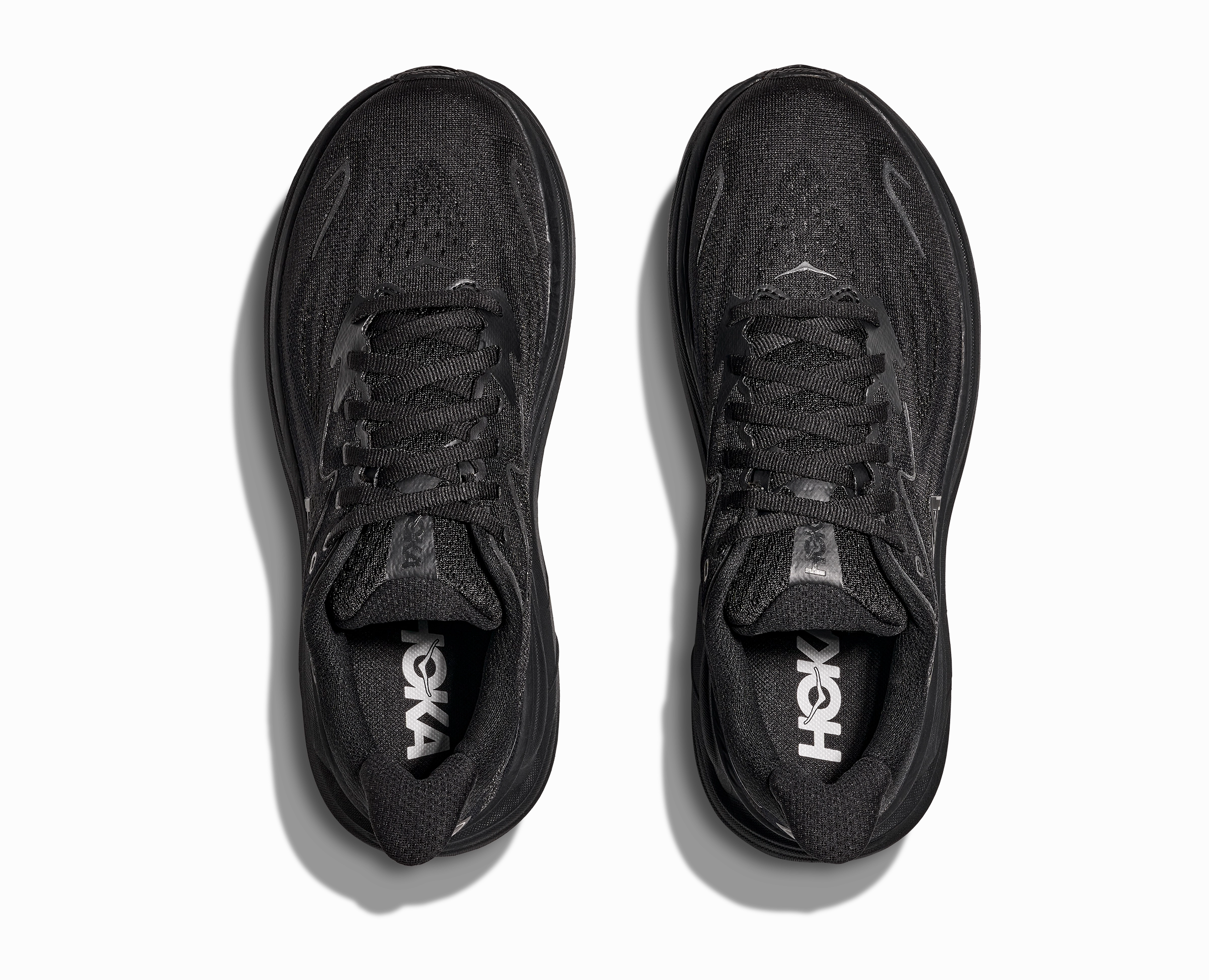 HOKA Women's Clifton 10 - BLACK / BLACK (Wide) Best Crossfit Running Shoes