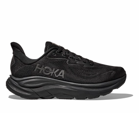 Best Running And Hiking Shoes HOKA Women's Clifton 10 - BLACK / BLACK (Wide)