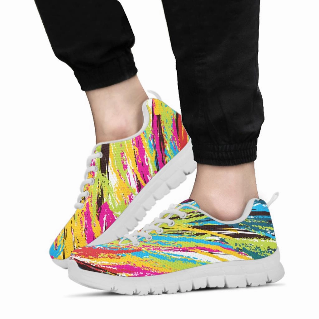 Best Running Shoes Lower Back Pain Colorful Lines Running Shoes