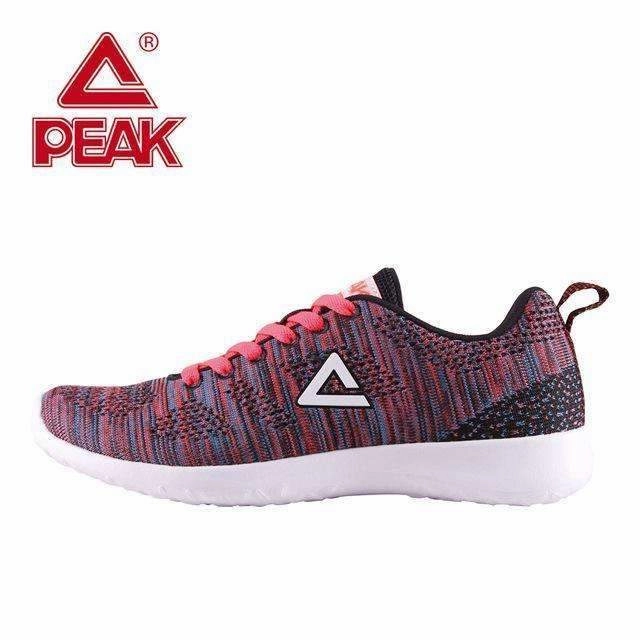 Tiger Running Shoes PEAK Women Walking Shoes Breathable Textile Lace Up Cushion Women Platform Sneakers Sport Flats Jogging Walking Shoes Zapatillas