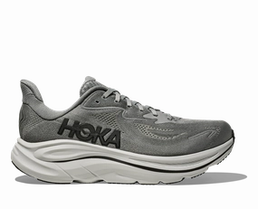 HOKA Men's Clifton 10 - GALACTIC GREY / ASTEROID (Wide) Best Running Shoes For Marathon