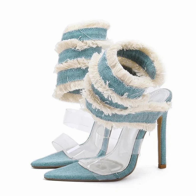 Invisible Socks For High Heels Sabine Denim Heels