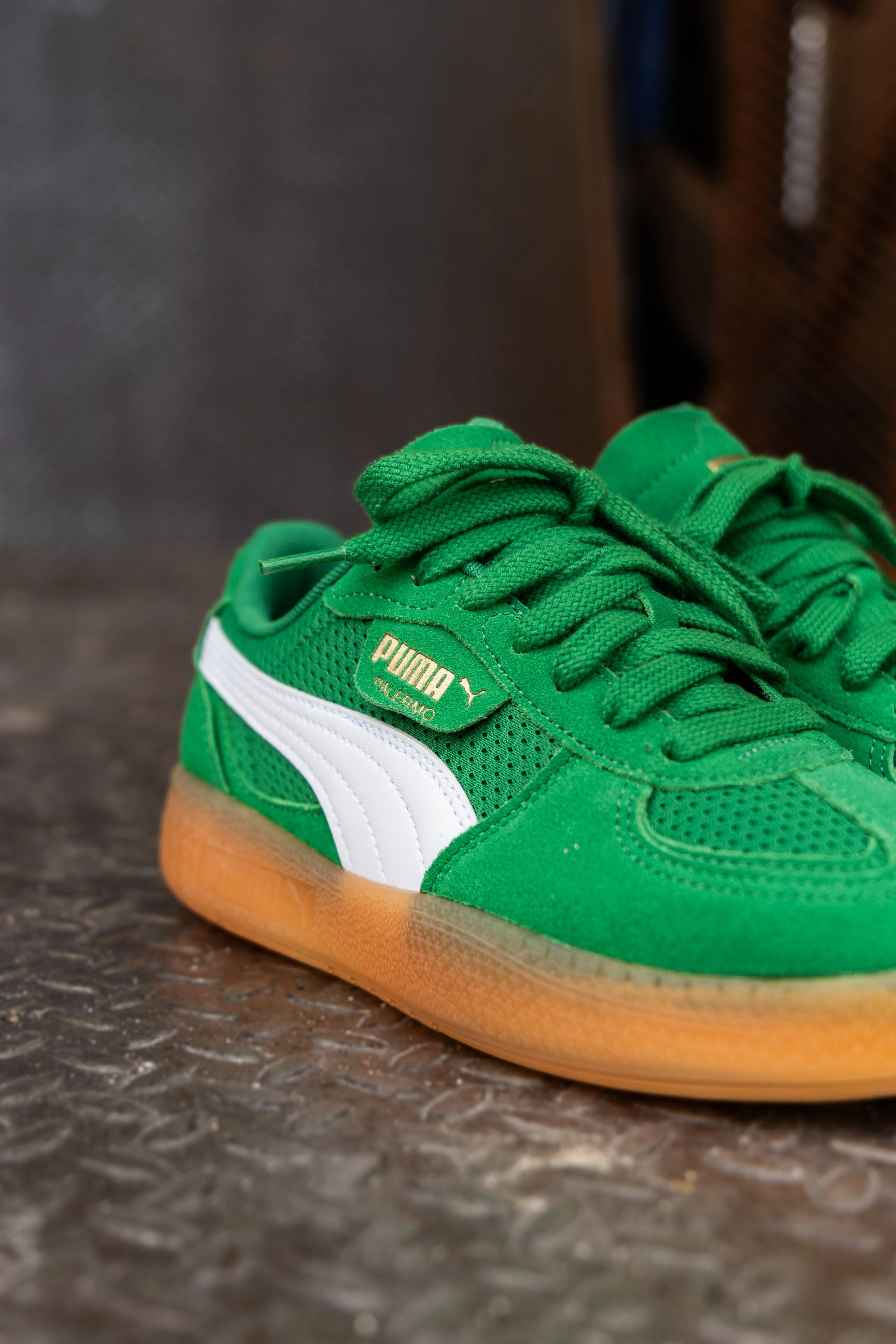 Women's Puma Palermo Moda Vintage (Archive Green/Gum) Moutain Climbing Shoes
