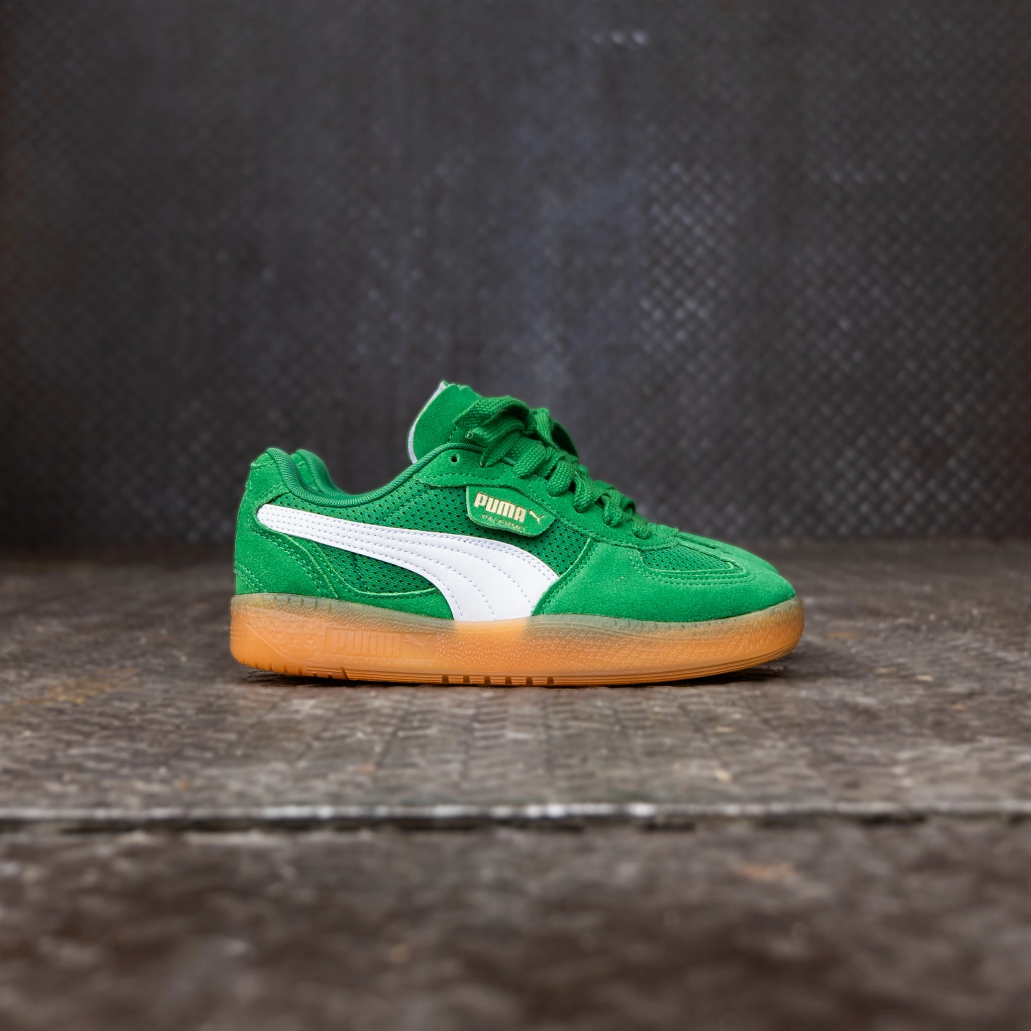 Women's Puma Palermo Moda Vintage (Archive Green/Gum) Top Trad Climbing Shoes