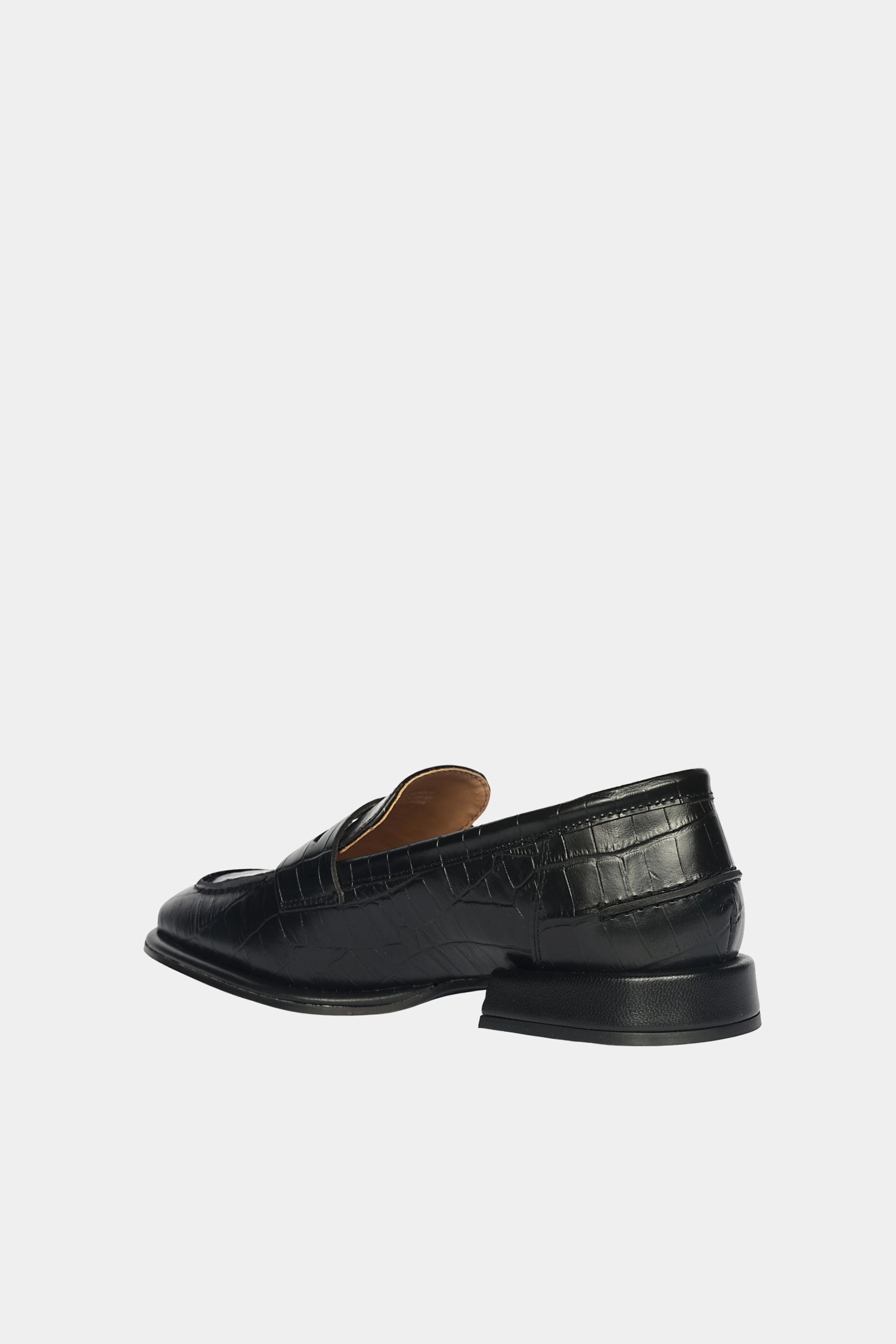 Saint G - Carla Croco - Heel Loafers Loafers With Thick Soles