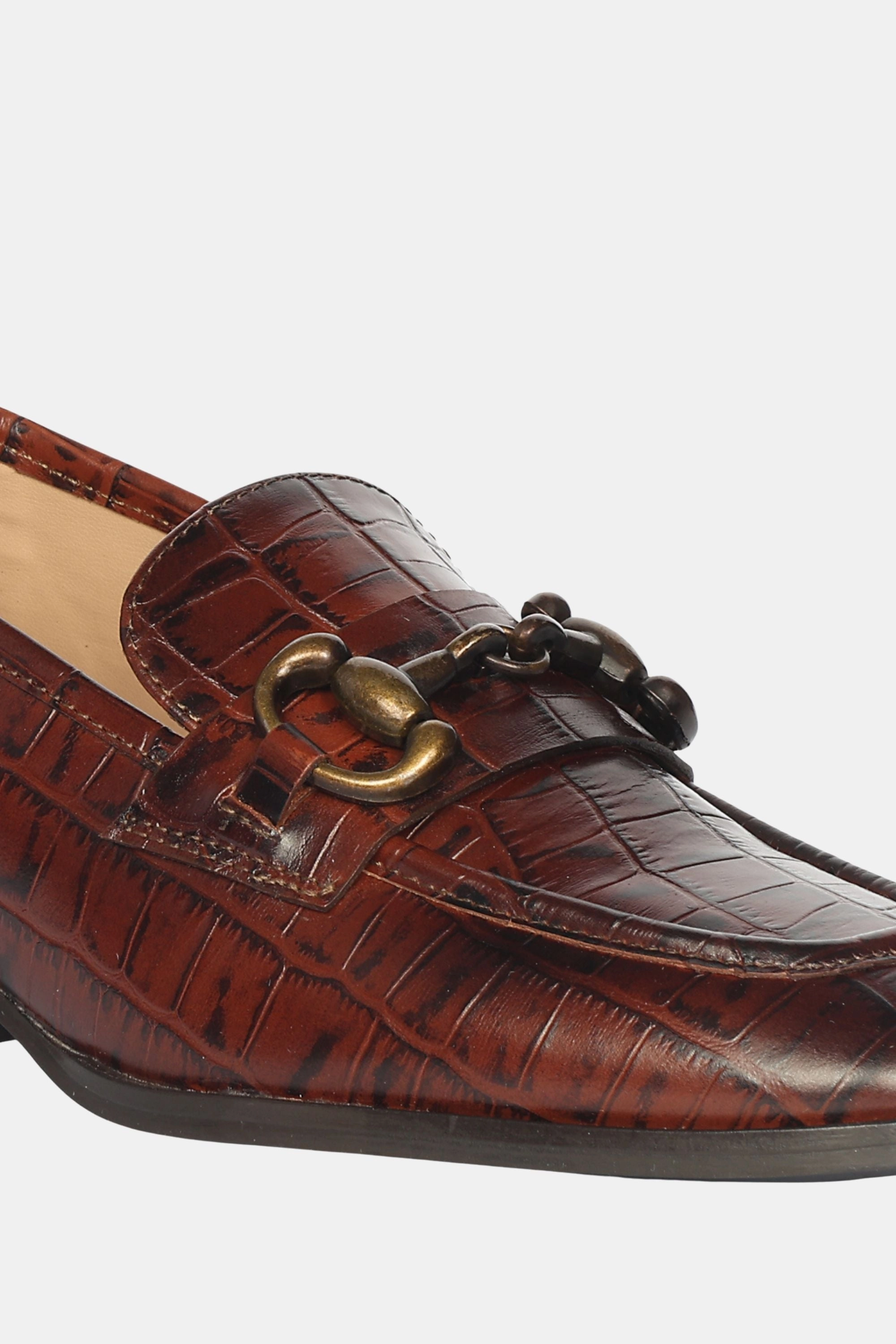 Saint G - Jacqueline Croco - Heeled Loafers Dolce Vita Lug Loafers