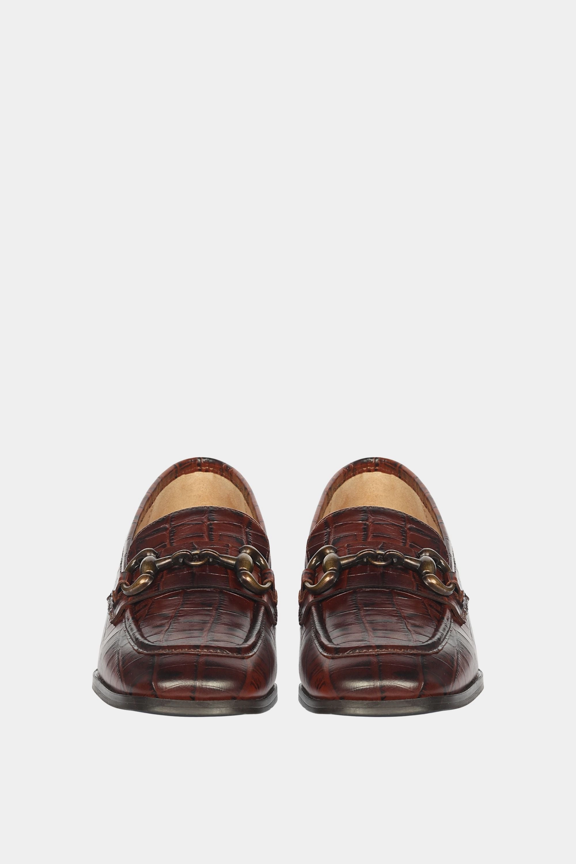 Saint G - Jacqueline Croco - Heeled Loafers Loafers Round Toe