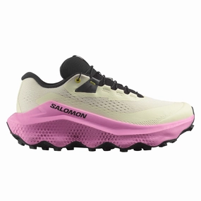Best Trail Running Shoe 2025 Salomon Ultra Glide 3 Womens | Almond Milk/Cyclamen/Black