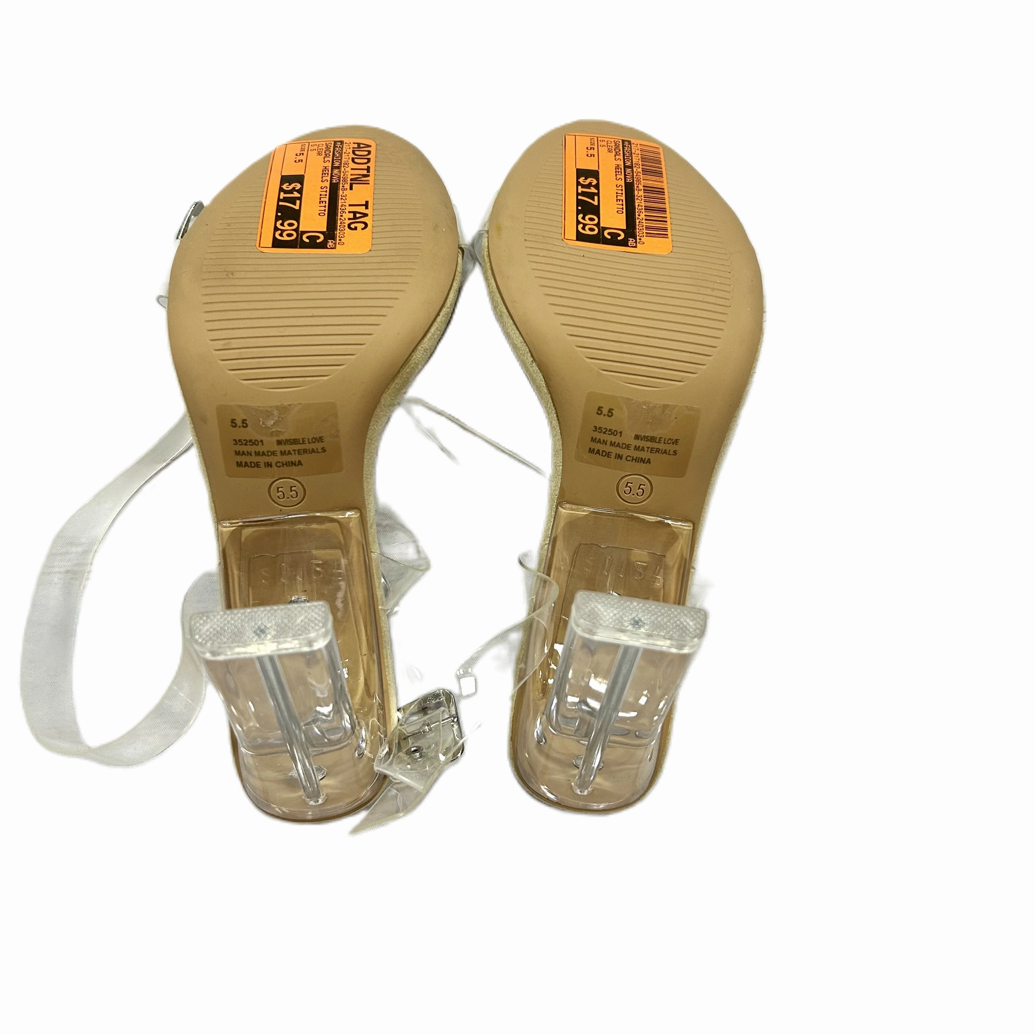 Sandals Heels Stiletto By Fashion Nova  Size: 5.5 Sexy High Heeled Boots