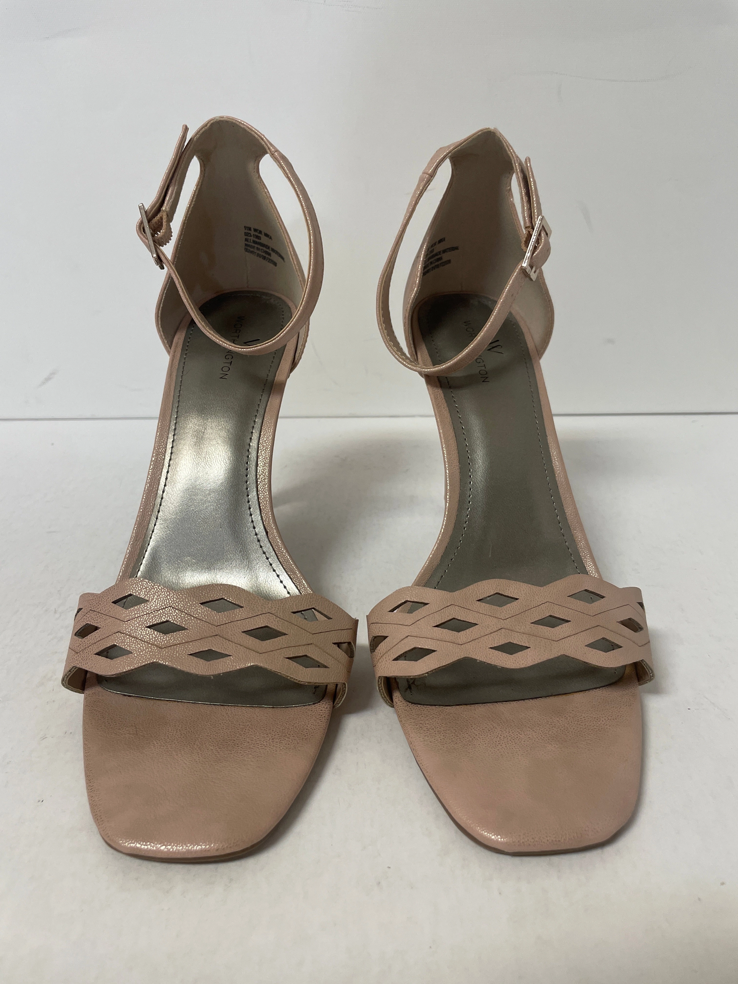 Sandals Heels Stiletto By Worthington In Pink, Size: 11 High Heel Babes