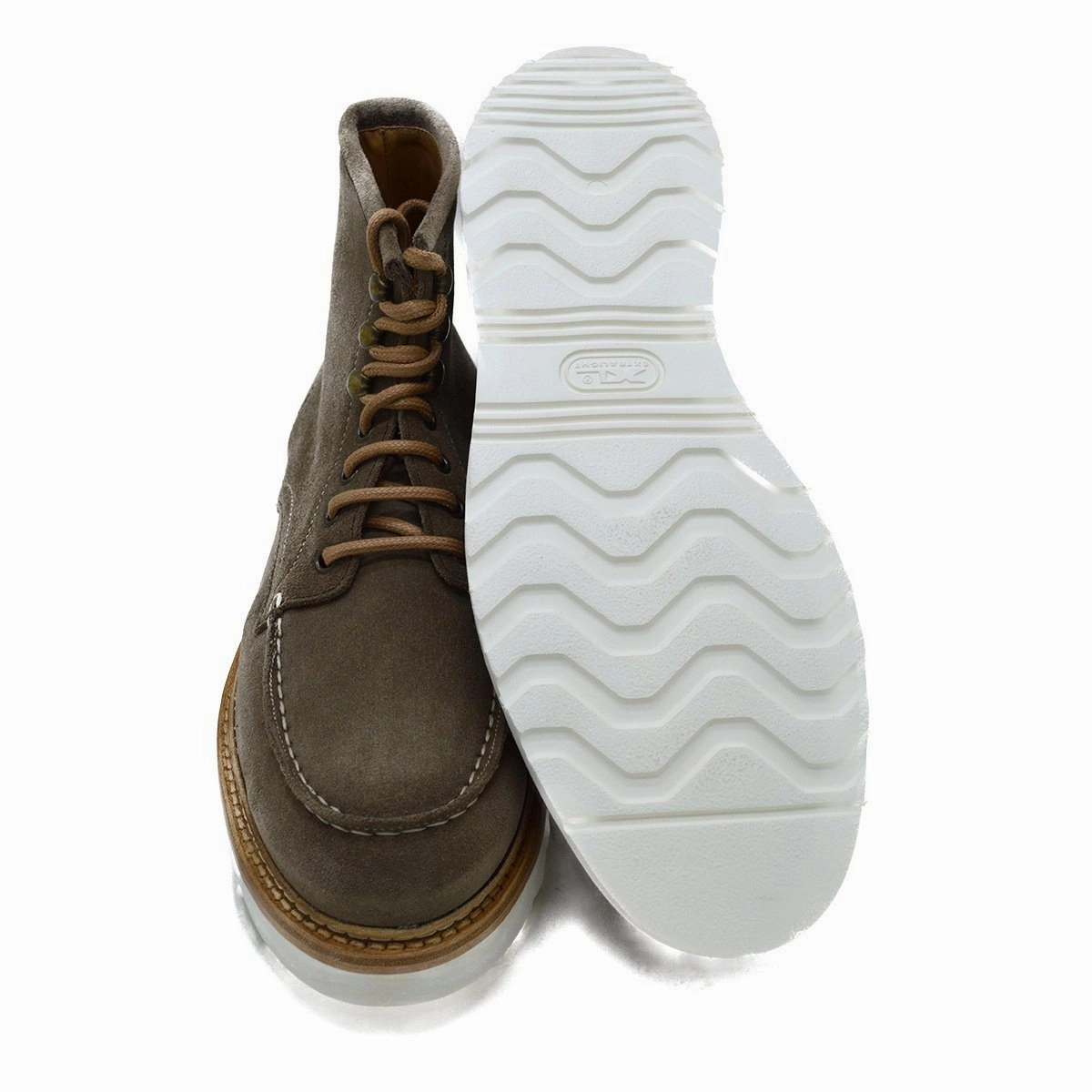 Berwick 1707 Apron Boot(538) - Grey / Tan Repello Suede